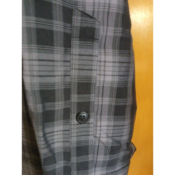 Columbia Omni-Shade Shirt Mens M Gray Plaid L.S. Sun Protection Outdoor Hiking M - Picture 6 of 16